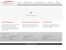 Tablet Screenshot of privatewealthcorp.com